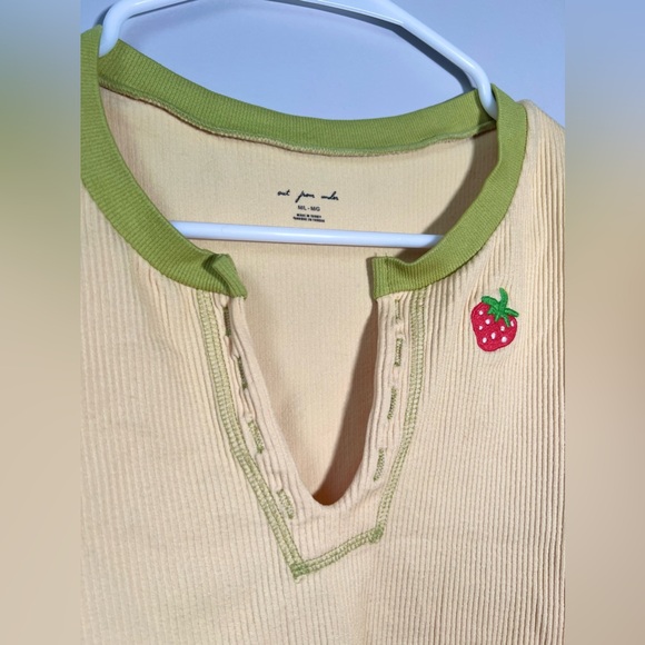 NWT Urban Outfitters Out From Under Strawberry Top Strawberry | Size: Medium - Picture 4 of 8